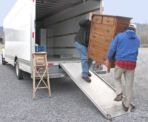 moving items on truck