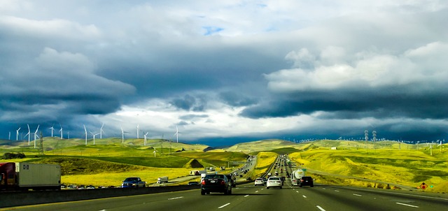beautiful road to move to california