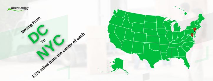 map moving from DC to NYC