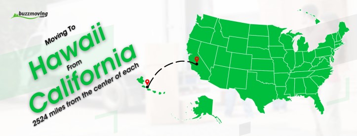 average cost moving to hawaii from california