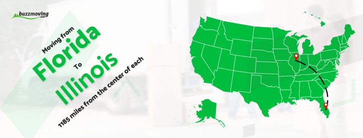 map moving from florida to illinois