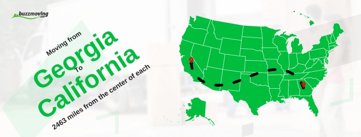 map moving from georgia to california