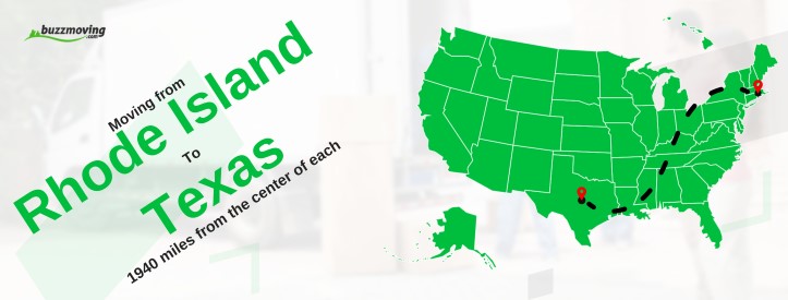 map moving from rhode island to texas
