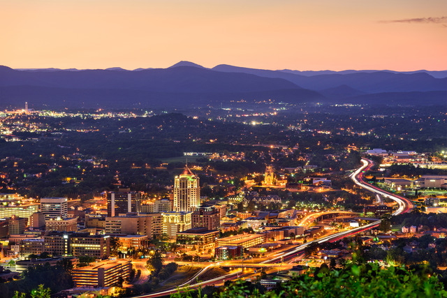 beautiful night view of virginia